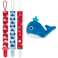 Moskka 4-in-1 Pacifier Clips & Antibacterial Pacifier Holder-Whale - Moskka 